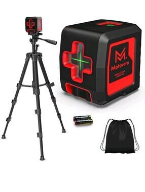 MOTOVERA LL-T3 Laser Level with Tripod OPEN BOX